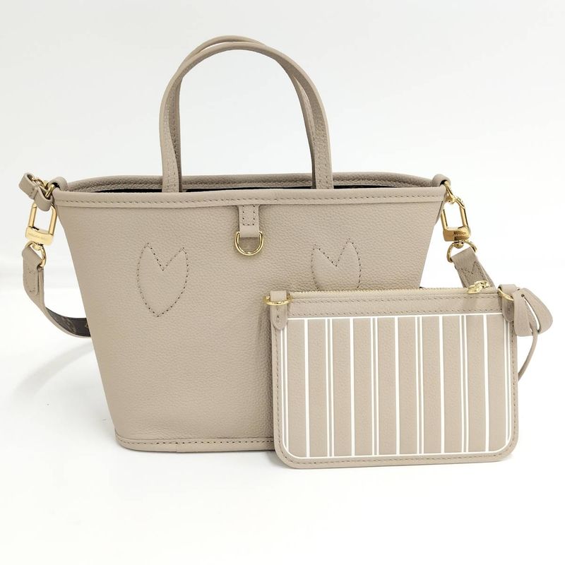 Louis Vuitton Neverfull Inside Out BB Reversible 2-Way Tote Bag Monogram Grain — view 2