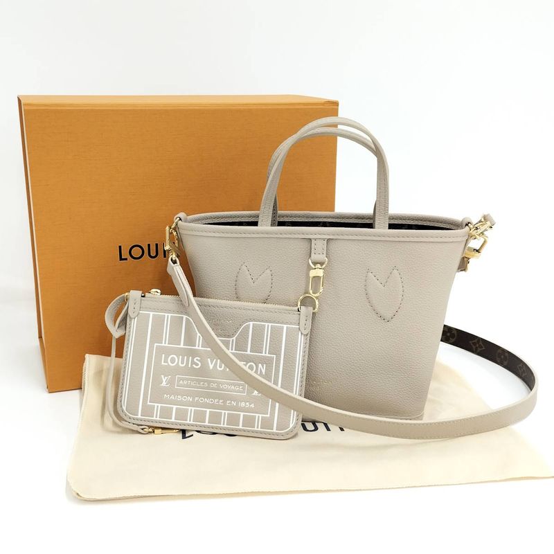Louis Vuitton Neverfull Inside Out BB Reversible 2-Way Tote Bag Monogram Grain — view 9