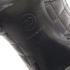 Chanel Chain Ankle Boots Leather Black Size 35 — view 9