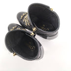 Chanel Chain Ankle Boots Leather Black Size 35 — view 7