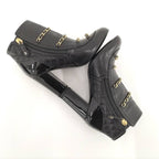Chanel Chain Ankle Boots Leather Black Size 35 — view 4