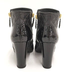 Chanel Chain Ankle Boots Leather Black Size 35 — view 5