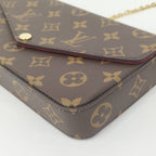 Louis Vuitton Pochette Felicie Chain Shoulder Bag Monogram — view 3