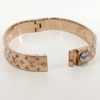 Louis Vuitton Cuff Nanogram Bracelet S Size Plated Silver Pink — view 8