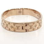 Louis Vuitton Cuff Nanogram Bracelet S Size Plated Silver Pink — view 3