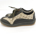 Louis Vuitton Sneakers Monogram Mini Canvas Leather Brown Black Size 36 1 2 — view 2