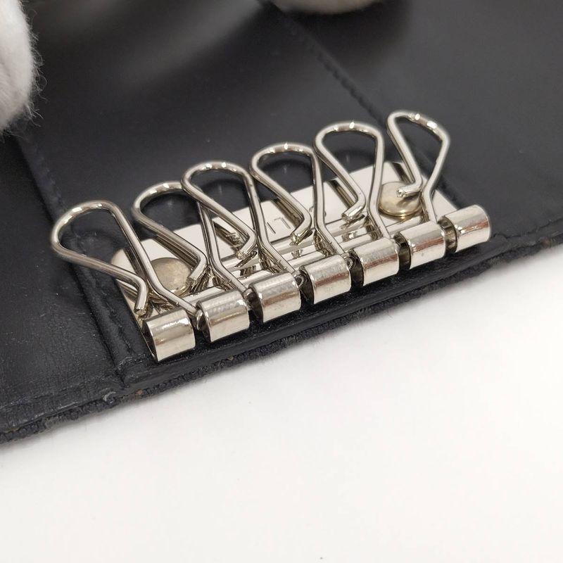 Celine 6-Link Key Case Macadam Canvas Brown — view 7