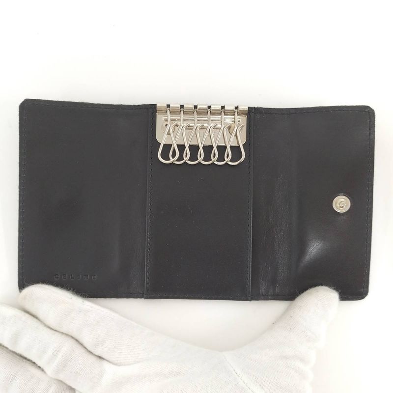 Celine 6-Link Key Case Macadam Canvas Brown — view 2