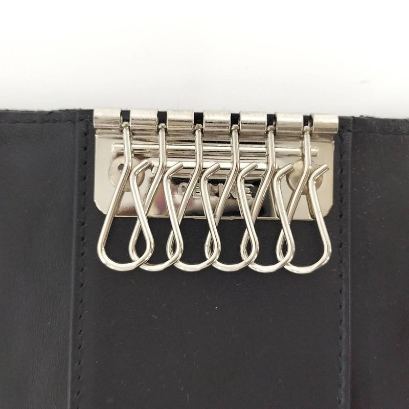 Celine 6-Link Key Case Macadam Canvas Brown — view 9