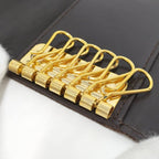 Celine 6-Link Key Case Macadam Canvas Brown