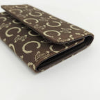 Celine 6-Link Key Case Macadam Canvas Brown