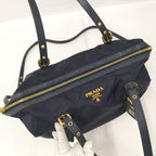 Prada 2 way Shoulder Bag Nylon Navy 1 Bg253 — view 8