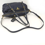 Prada 2 way Shoulder Bag Nylon Navy 1 Bg253 — view 4