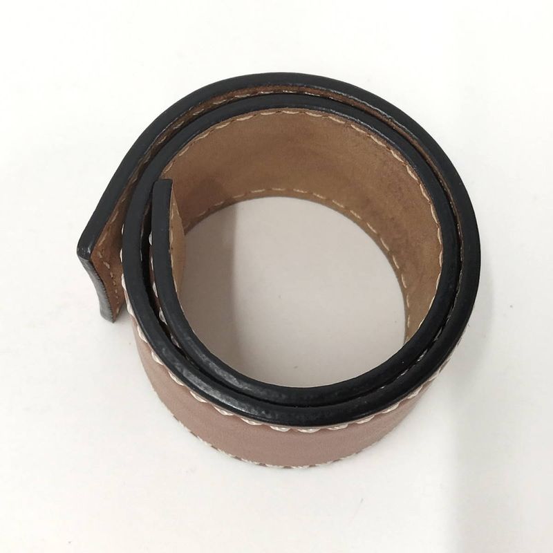 Loewe Bangle Anagram Print Leather Brown — view 4