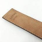 Loewe Bangle Anagram Print Leather Brown — view 8