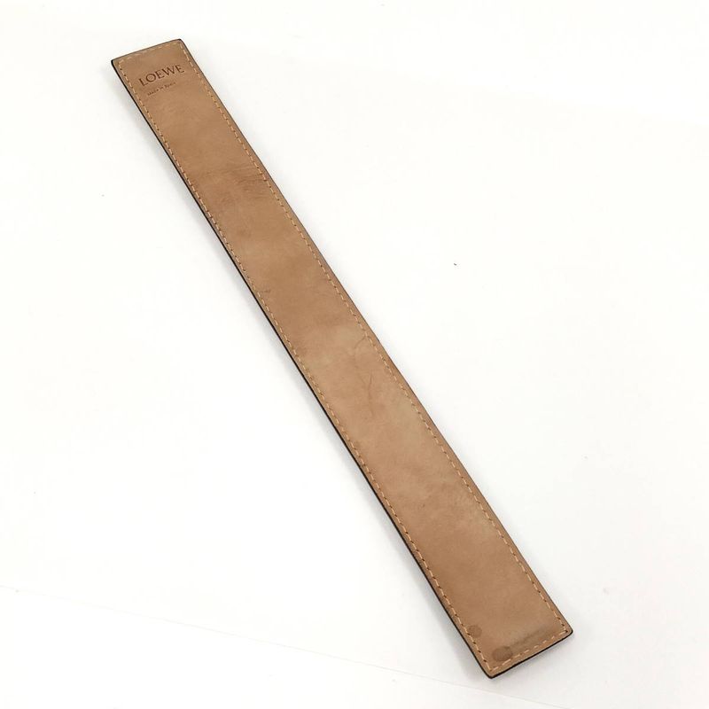 Loewe Bangle Anagram Print Leather Brown — view 6