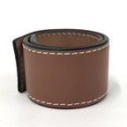 Loewe Bangle Anagram Print Leather Brown — view 3