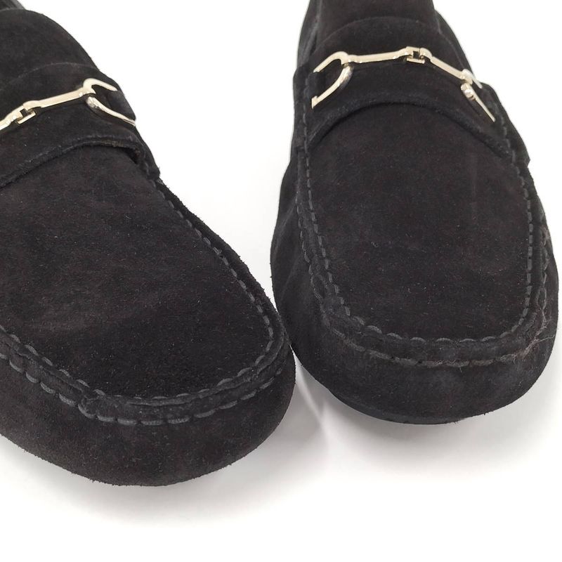 Gucci Loafers Horsebit Suede Black — view 4