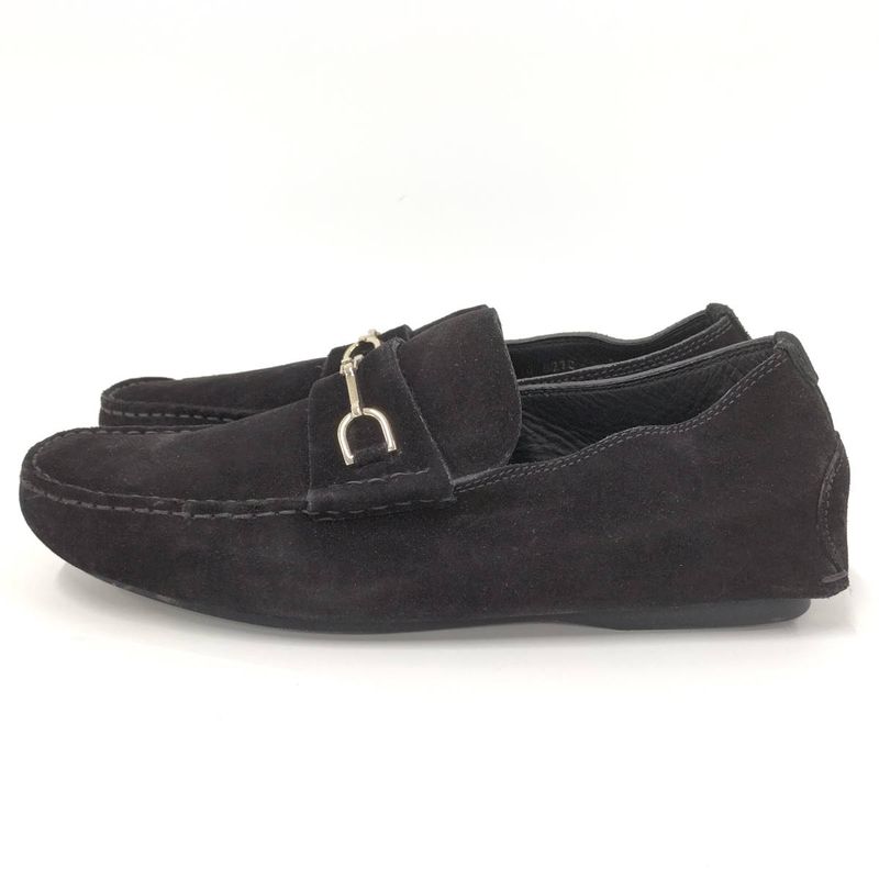 Gucci Loafers Horsebit Suede Black — view 2
