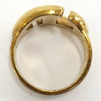 Christian Dior Ring CD Logo Plated GP Gold Size — view 6