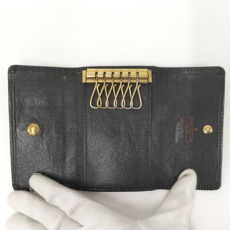 Louis Vuitton Multicles 6 6-Rib Key Case Epi Noir Black — view 2