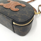 Celine Half Moon Case Leather Brown 10K642 ecm.04 lu — view 3