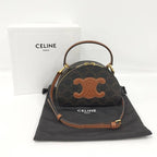 Celine Half Moon Case Leather Brown 10K642 ecm.04 lu — view 9