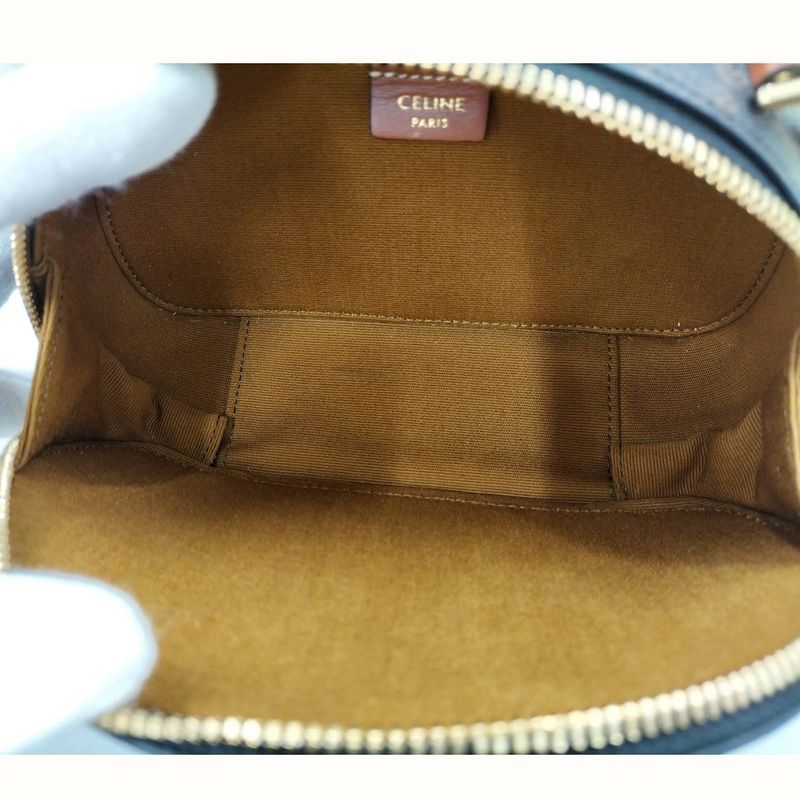 Celine Half Moon Case Leather Brown 10K642 ecm.04 lu — view 8