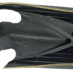 Gucci Round Zipper Long Wallet Leather Black — view 8