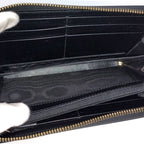Gucci Round Zipper Long Wallet Leather Black — view 7