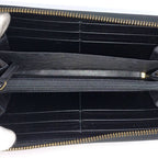 Gucci Round Zipper Long Wallet Leather Black — view 2