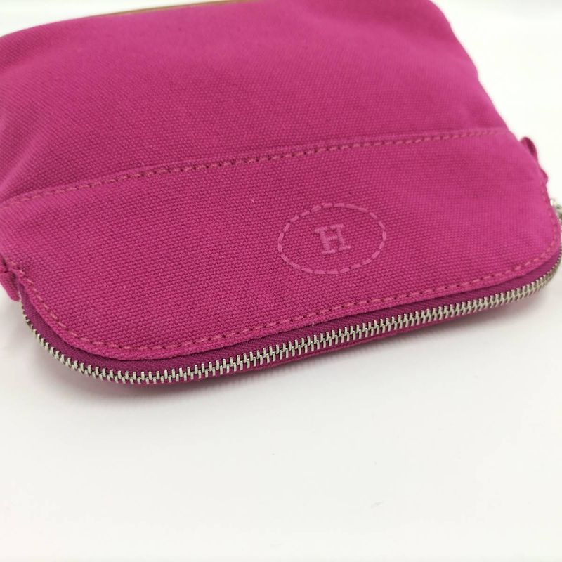 Hermes Bolide Pouch 16 Mini Canvas Pink — view 6