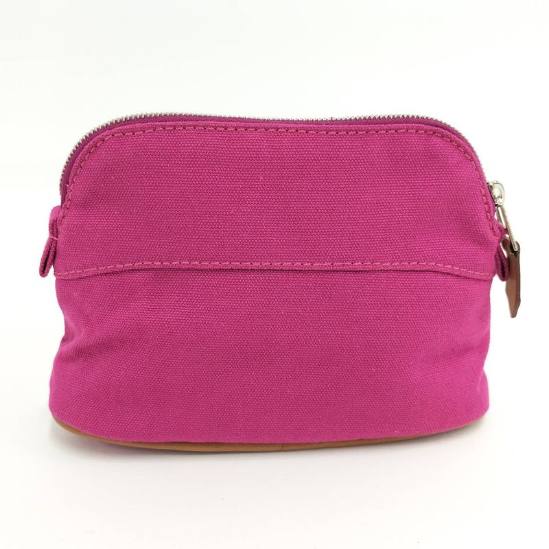 Hermes Bolide Pouch 16 Mini Canvas Pink — view 2
