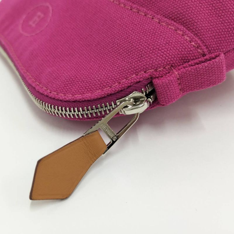 Hermes Bolide Pouch 16 Mini Canvas Pink — view 5