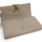 Louis Vuitton Portefeuille Capucines Long Fold Wallet Gallet Taurillon Leather — view 3
