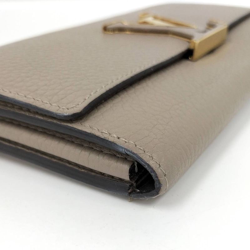 Louis Vuitton Portefeuille Capucines Long Fold Wallet Gallet Taurillon Leather — view 5