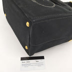 Prada Canapa Tote 2-Way Bag Canvas Black 1 Bg439 — view 5