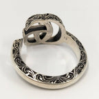 Gucci Ring GG Marmont Double G 925 Silver — view 7