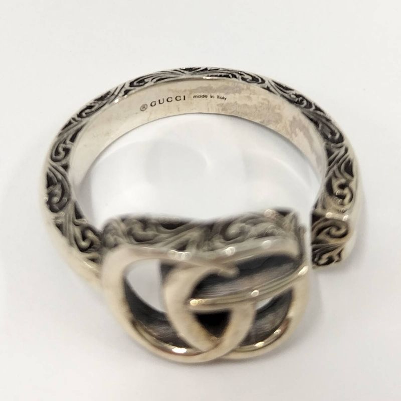 Gucci Ring GG Marmont Double G 925 Silver — view 8
