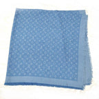 Louis Vuitton Shawl Wool Silk Blue — view 4