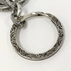 Gucci Key Holder Ring Interlocking G Arabesque SV 925 Silver — view 5