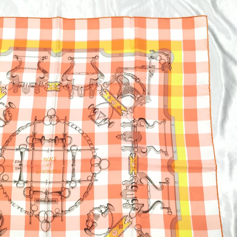 Hermes Carre 90 100% Silk Nors Et Courmettes — view 3