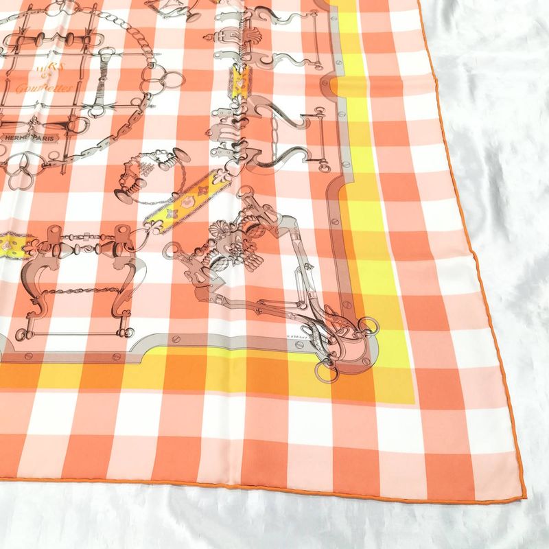 Hermes Carre 90 100% Silk Nors Et Courmettes — view 5