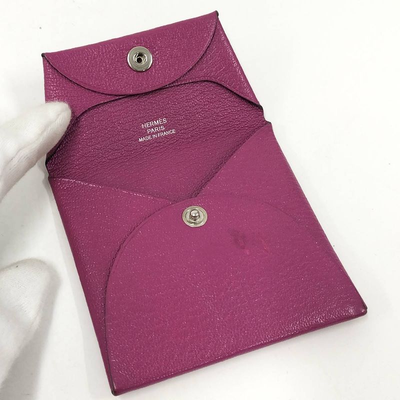 Hermes Bastia Coin Case Leather Magnolia Purple — view 2