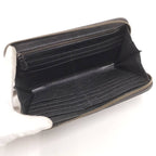 Bottega Veneta Round Zipper Long Wallet Intrecciato Leather Black — view 2