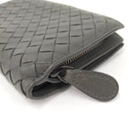 Bottega Veneta Bifold Wallet Intrecciato Leather Khaki — view 4
