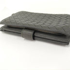 Bottega Veneta Bifold Wallet Intrecciato Leather Khaki — view 6