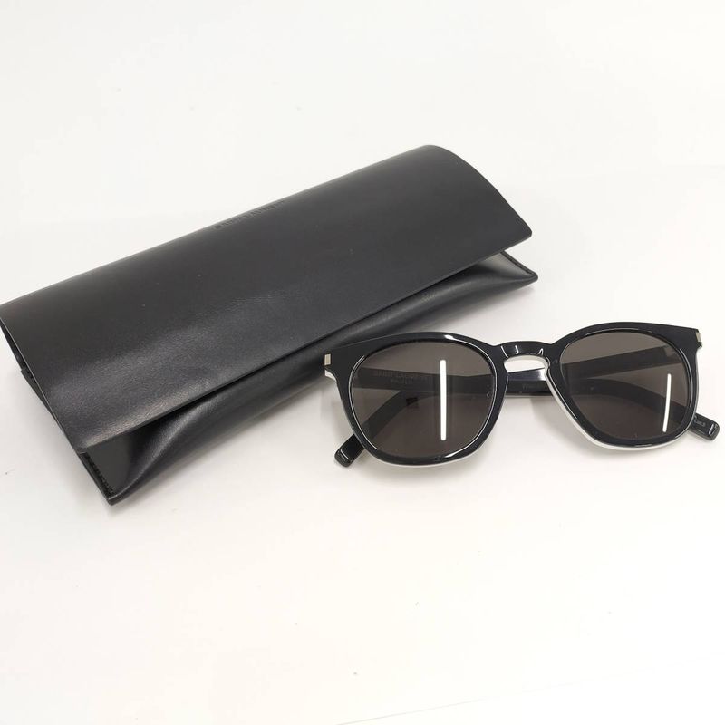 Saint Laurent Sunglasses Acetate Black Sl38 034 — view 9