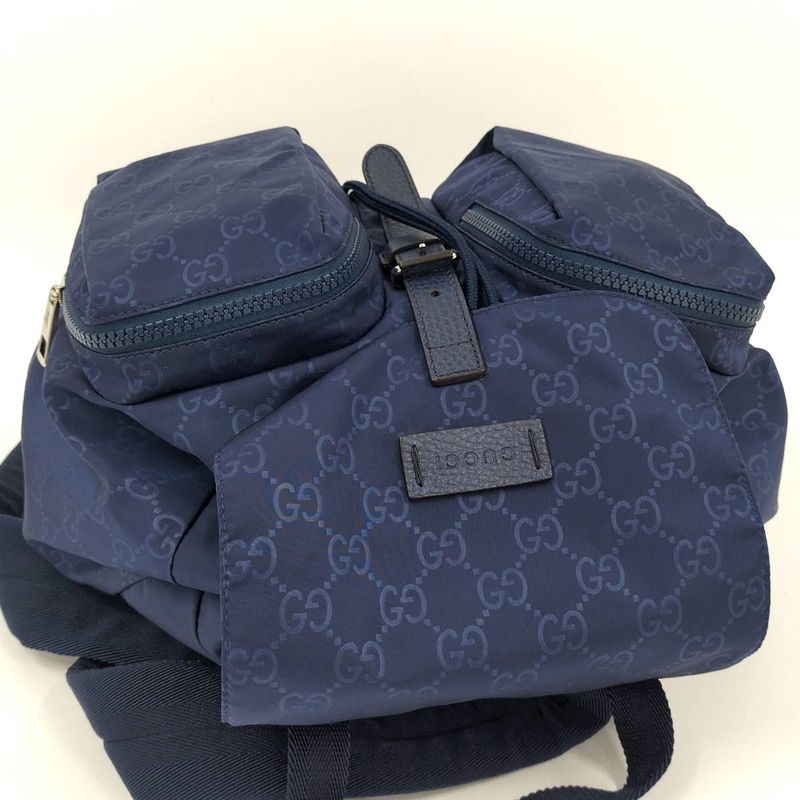 Gucci Backpack Nylon Blue — view 6