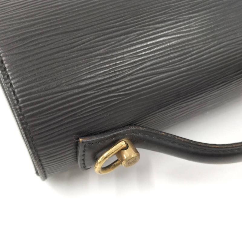 Louis Vuitton Monceau 28 Shoulder Bag Epi Noir Black — view 5